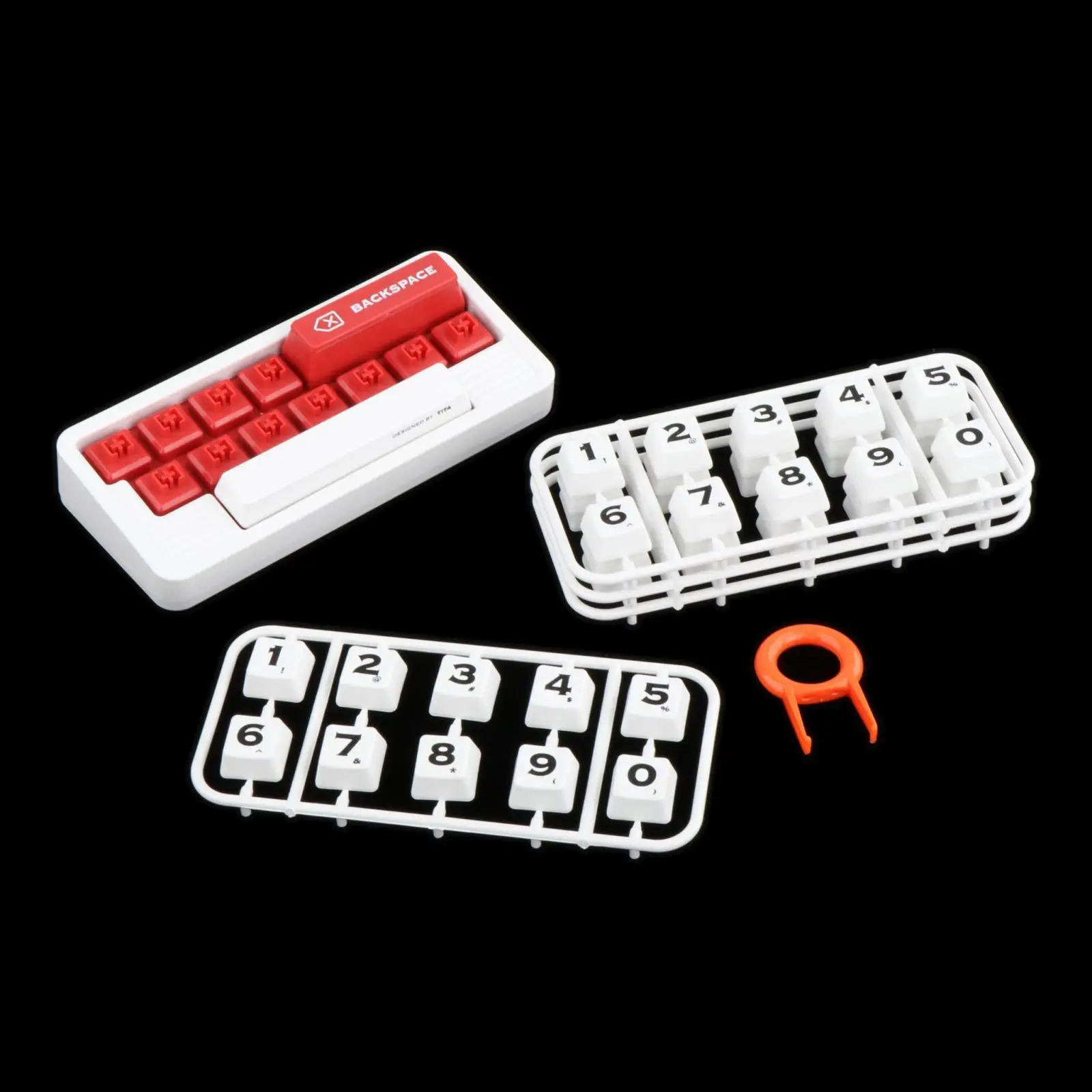 Car Phone Number Sign Mechanical Keyboard Shaped Creative Phone Number Board