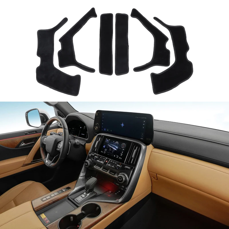 

Central Control Side Protective Pad Velvet Dashboard Side Anti-Scratch Pad For Lexus LX 600 VJA310 J300 2022-2026 Car Accessory