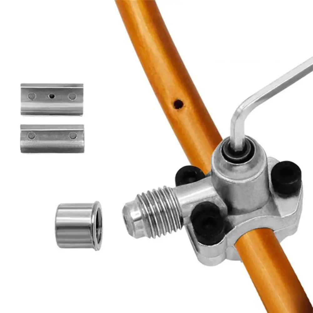 3-in-1 Refrigeration Piercing Valve Bullet Line Tap Valve For Fridge Air Conditioner HVAC System Repair Tool With Hex Wrench
