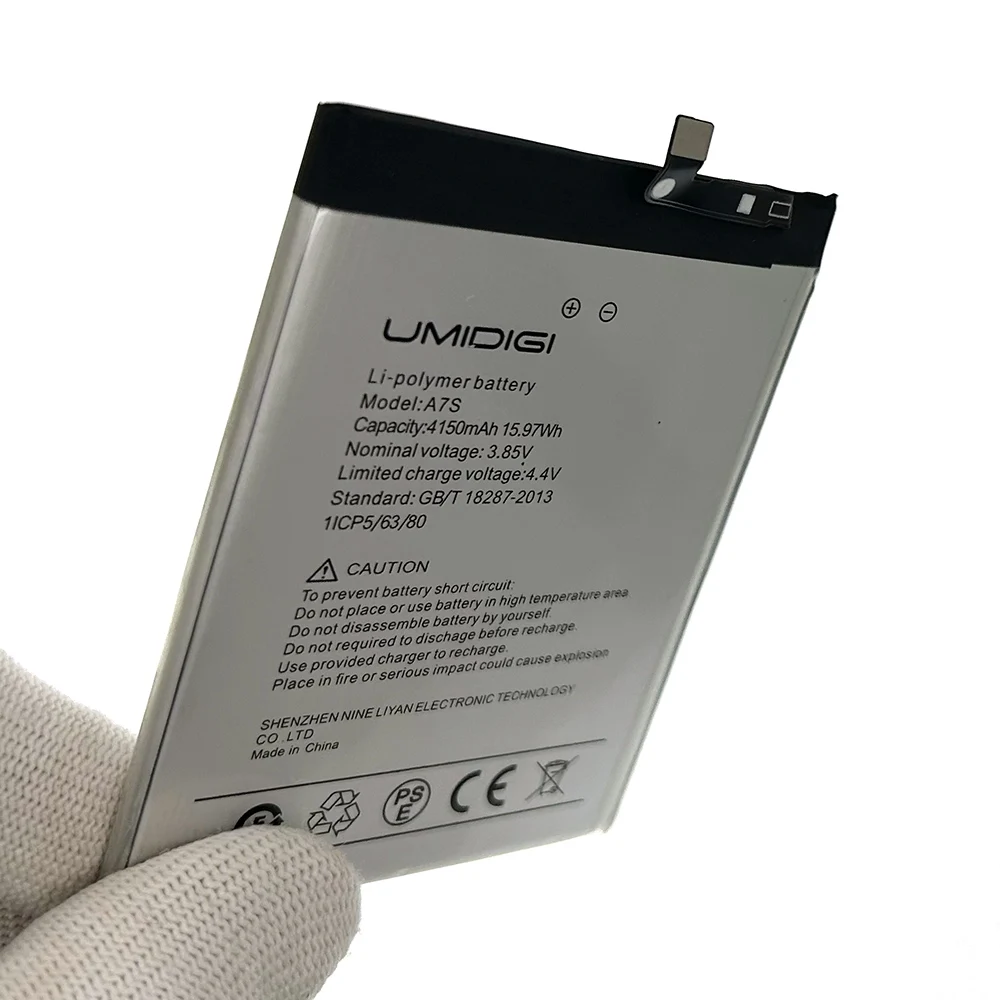 100% Original 4800mAh Replacement Battery For UMI UMIDIGI A7S Mobile Phone Batteries+Tools with Tracking Number