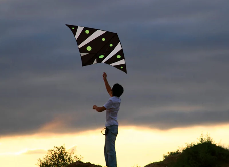 จัดส่งฟรี Ultra-light SINGLE Line Kites Deep Sea Ghost Kite WIND Kites ของเล่นกันน้ําผ้าไนลอน ripstop Stunt Kite