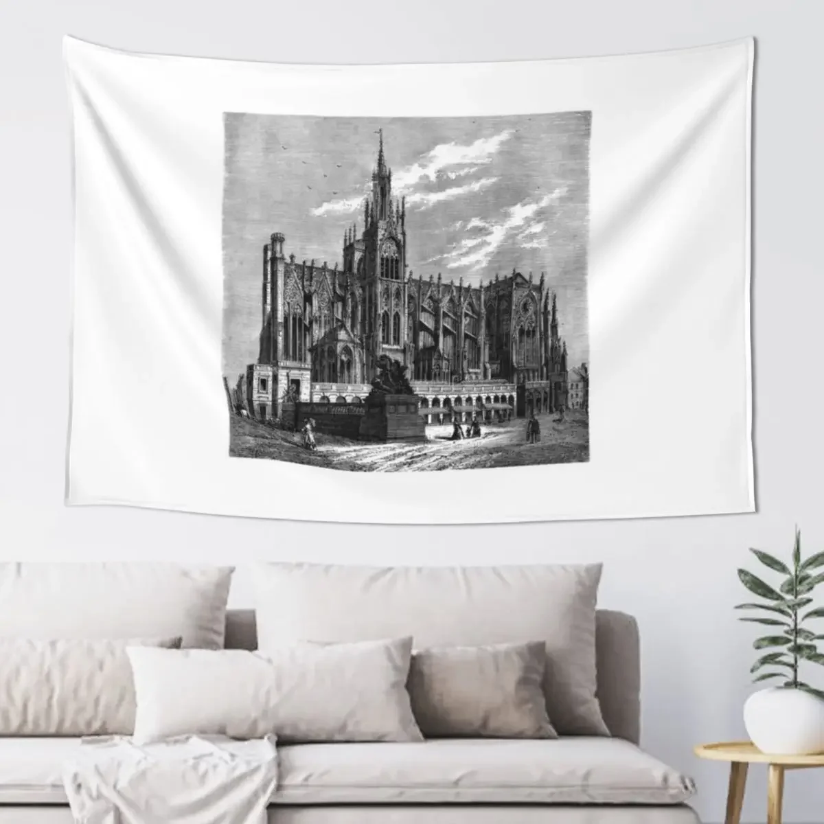 Cathedral of Metz - Souvenir gift from Metz Tapestry Mushroom Kawaii Room Decor Room Design Tapestry