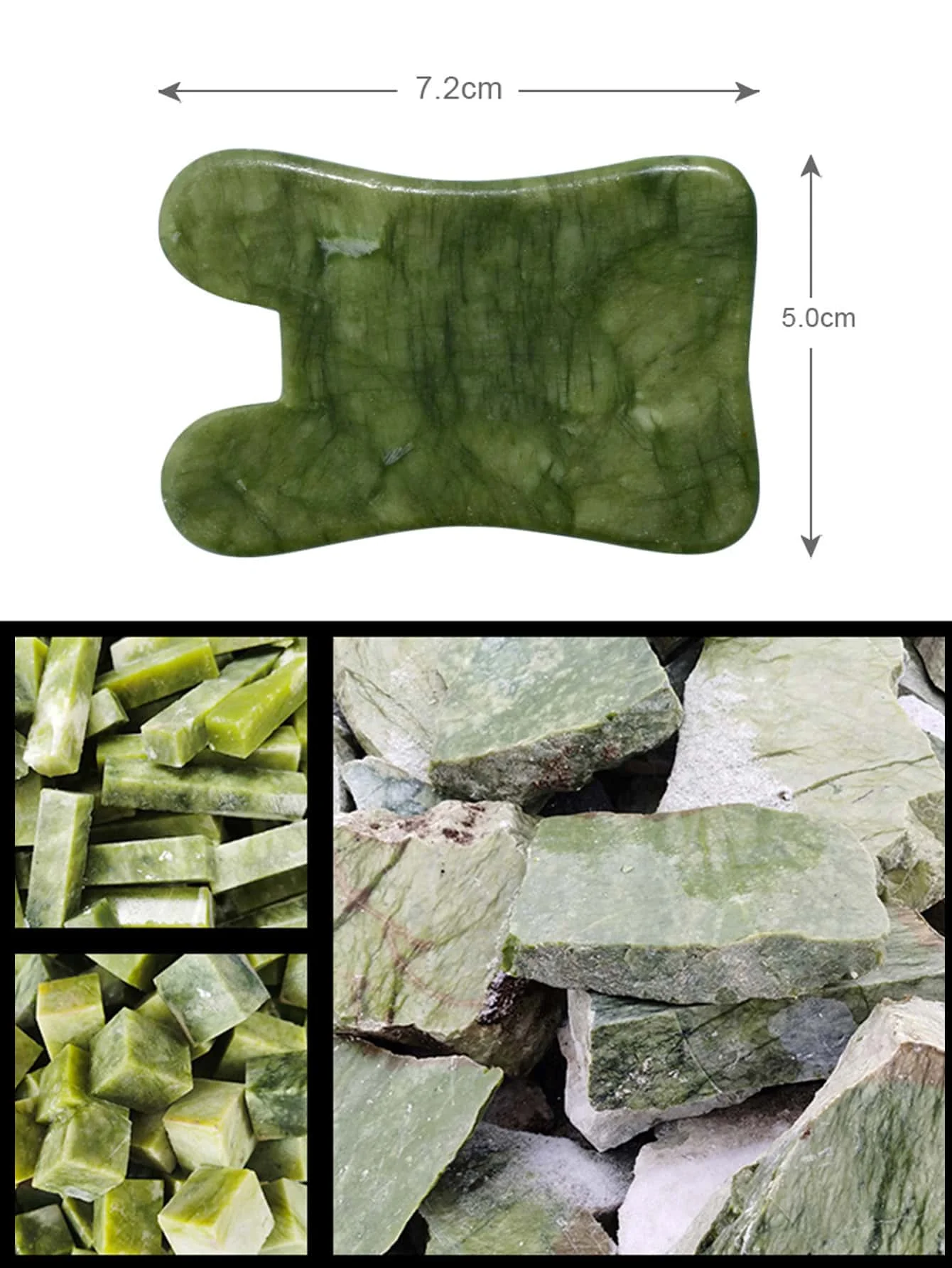 天然翡翠石スクレイピングかっさボードマッサージ器フェイスSPAかっさ鍼灸スキンビューティーフェイシャルケアマッサージツール