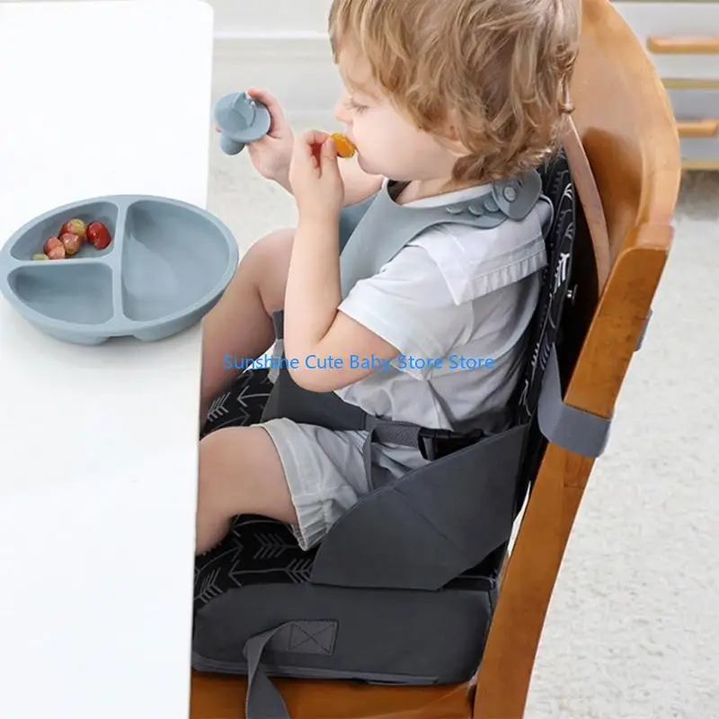 

C5AF Kids Seats Cushion Highchair Cushion Pad with Adjusted Safety Belt