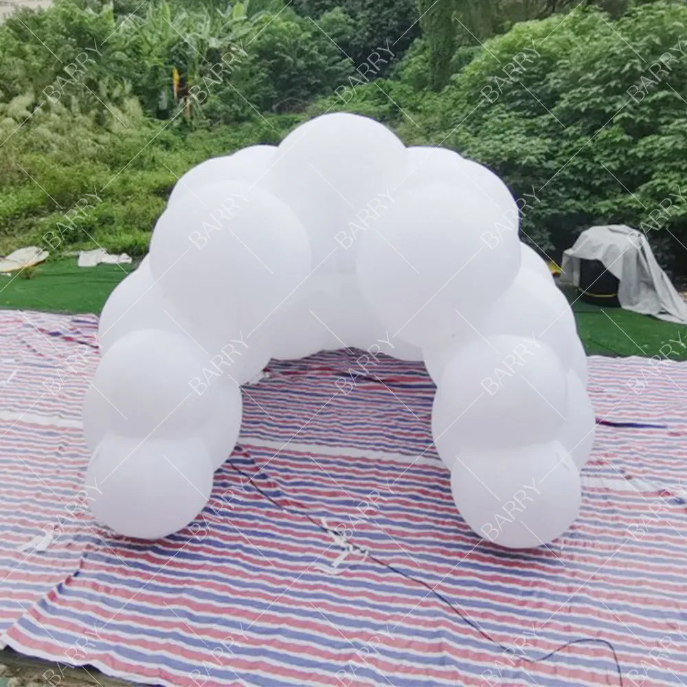 

Outdoor Portable White Bubble LED Half Dome Igloo Advertising Inflatables with Disco Lighting Party Air Tents Exhibitions