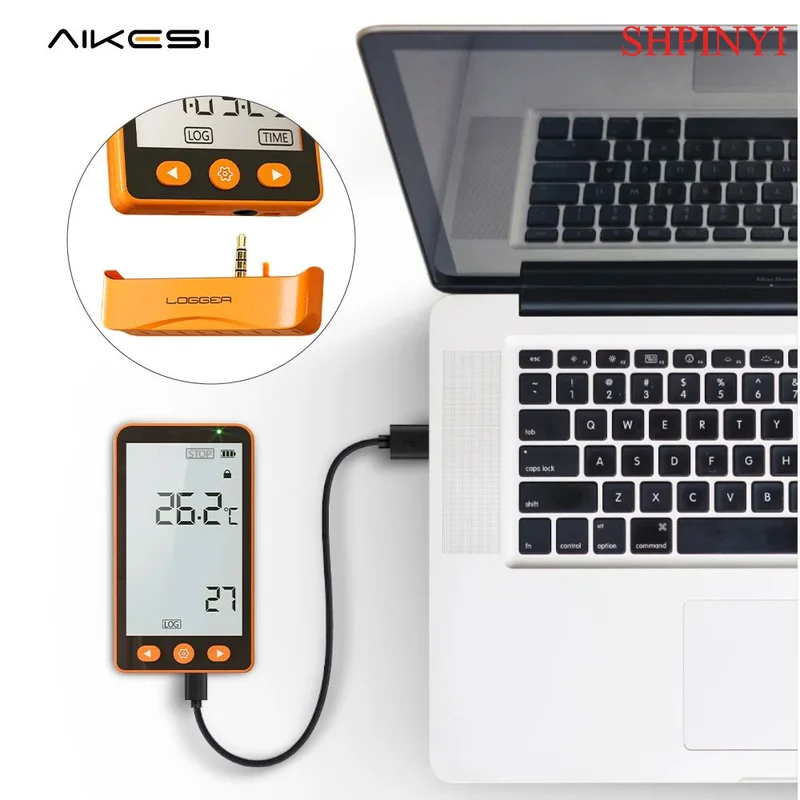 AIKESI GSP-70S 80S 70PRO 80PRO Real Time Monitoring Temperatuur Datalogger Recorder Met Plug of Sonde CE FCC ROHS