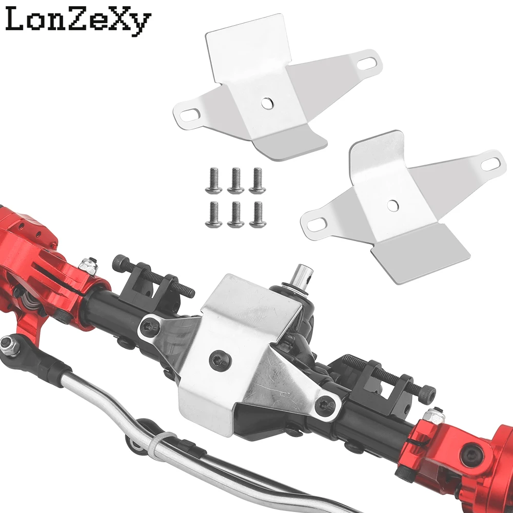 

Пара защитных пластин для осей из нержавеющей стали с ЧПУ для радиоуправляемых краулеров 1/10 Axial SCX10 II Diamond Axle и SCX10 I