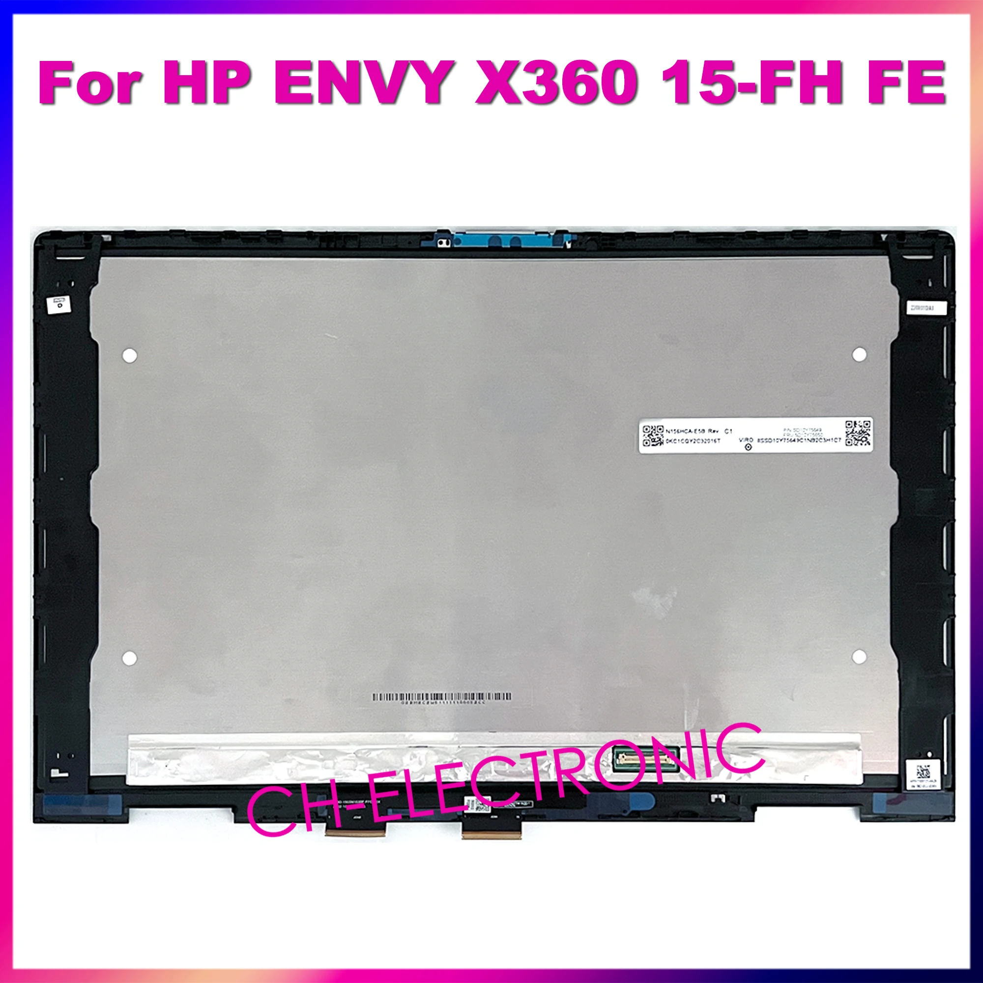 

15.6" FHD For HP ENVY x360 15z-fh 15 fh 15 fe 15z-fh Screen LCD Touch Replacement Display Assembly Panel N47924-001 N47925-001