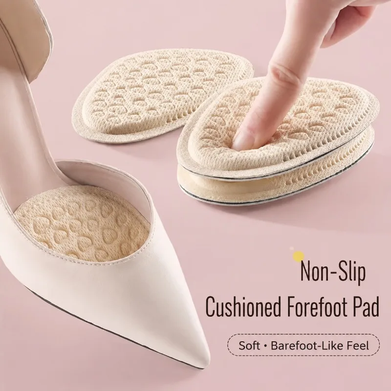 High Heel Shoe Inserts Half Size Insoles for Women Anti Slip Prevent Heel Slipping Pain Relief Comfortable Cushion