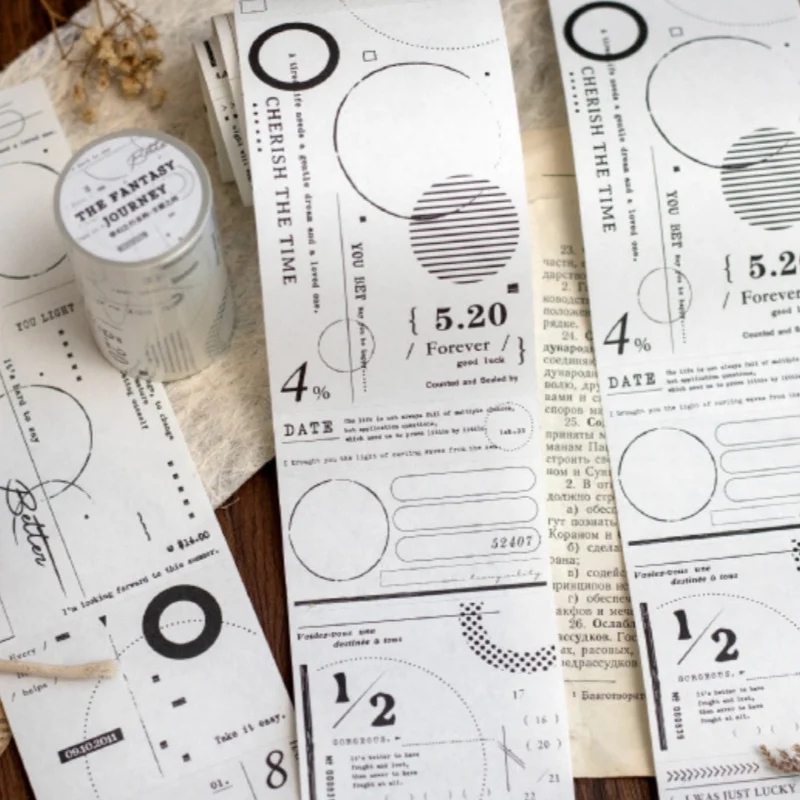 أبيض وأسود الحد الأدنى المشهد الشريط الأساسية تنوعا المواد المحاسبة Diy بها بنفسك سجل القصاصات مذكرات كلية القرطاسية الهدايا #5