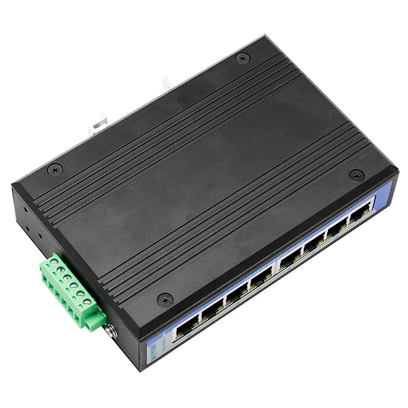 UOTEK Unmanaged 8 Ports Network Industrial Ethernet Switch Gigabit  DIN-rail Installation 1000M DC12-48V UT-60-D8GT