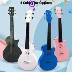 25-inch Ukulele 4 Strings Carbon Fibre Ukulele Portable Uke with Carrying Bag for Beginners Professional Stringed Instrument