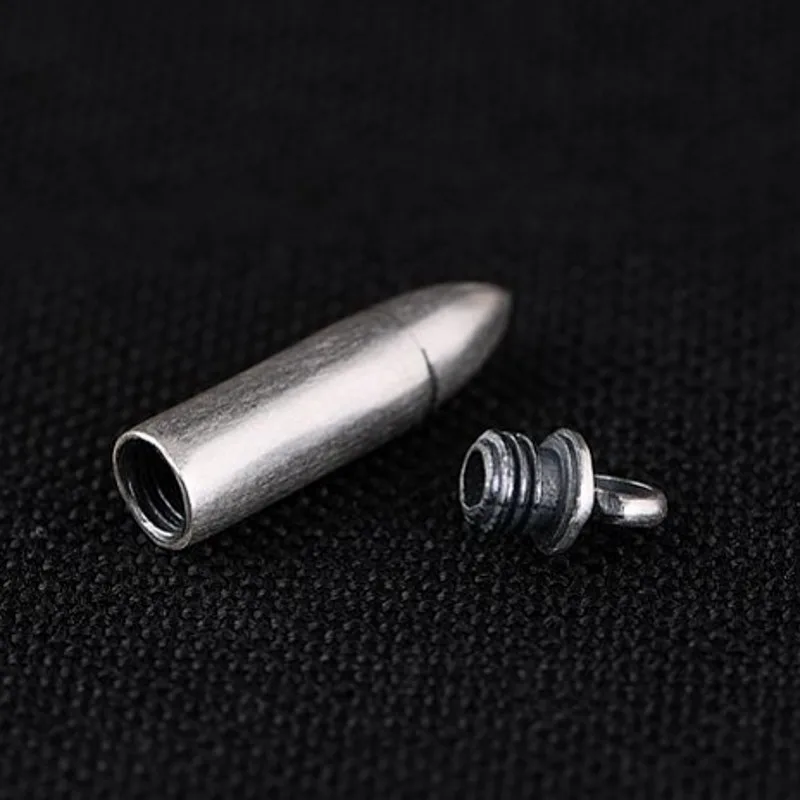 Bestlybuy New Real S925 Silver Jewelry 2021 Fashion Bullet-Shaped Gawu Box For Retro Matte Men\'S And Women\'S Pendant