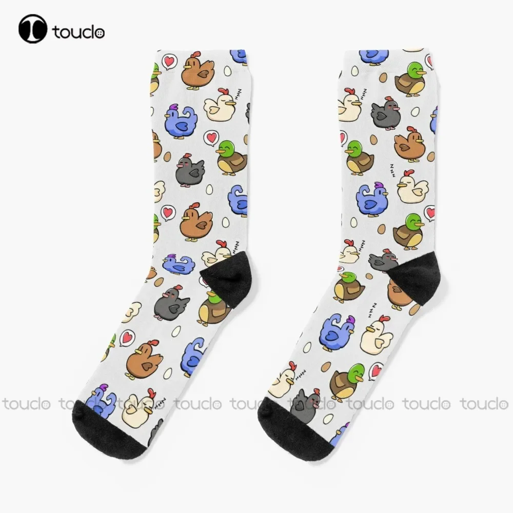 

Chickens Socks He Office Socks Unisex Adult Teen Youth Socks Personalized Custom 360° Digital Print Hd High Quality