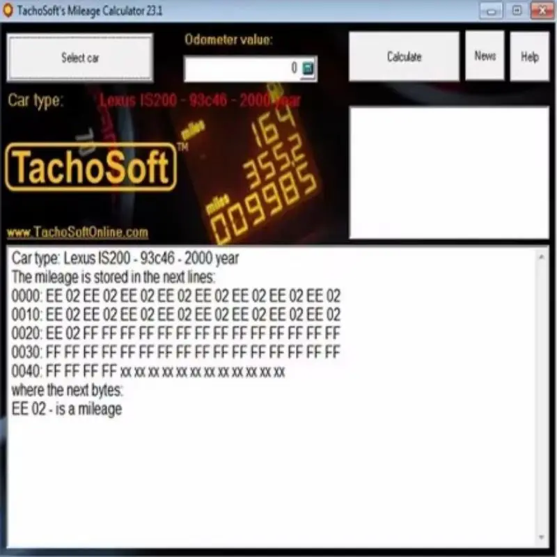 Car tools and accessories, TachoSoft Mileage Calculator 23.1, TachoSoft Mileage software download link