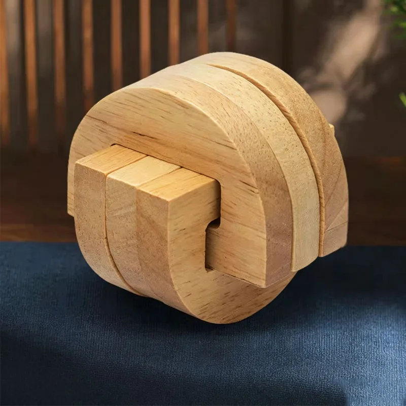 Luban Lock Difficulty IQ Challenge Wooden Disentanglement Puzzles Unlock Interlocking Brain Teasers Toys For Kids Adults