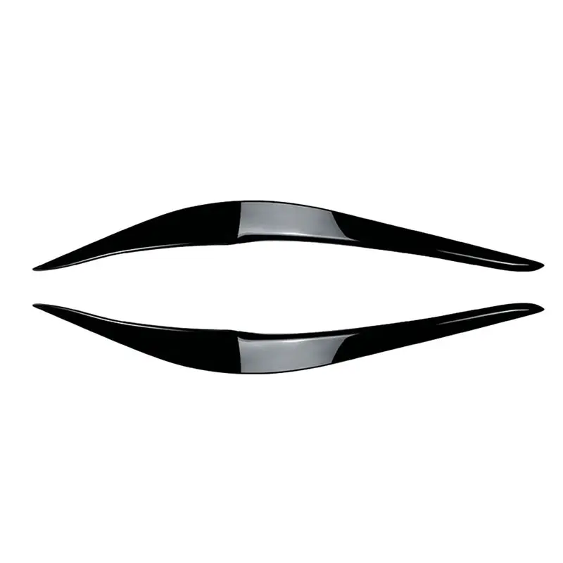 Stable-For BMW 2 Series F22 F23 2015-2019 Front Headlight Cover Garnish Strip Eyebrow Cover Trim Sticker Gloss Black Parts Acces