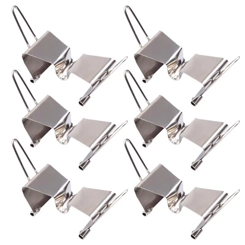 

Painting Board Separating Clip 6pcs Canvas Frame Clamps Silver Wet Canvas Frame Carrying Clips Stainless Steel For Dry Canvas