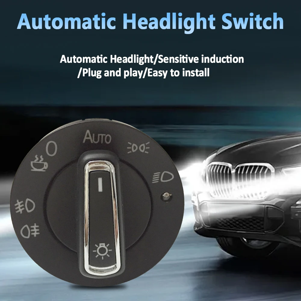 

Автоматический переключатель фар для VW Golf 6 MK6 Passat B7 Touran Tiguan Polo CC Bettle Scirocco Caravelle, модуль автоматического датчика освещения