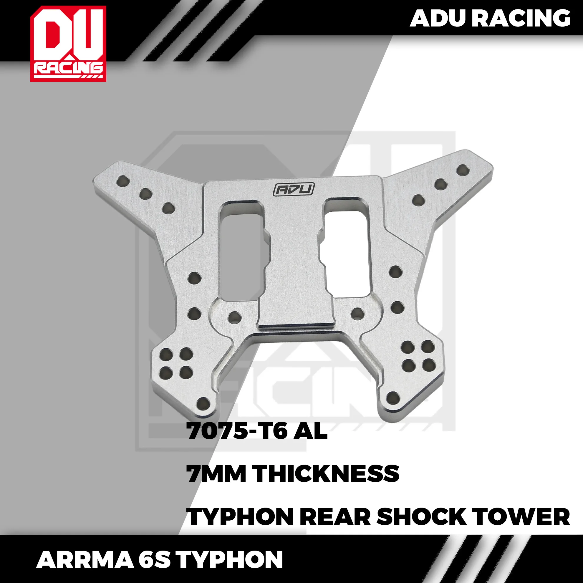 

ADU Racing REAR SHOCK TOWER CNC 7075-T6 ALUMINUM FOR ARRMA 6s TYPHON