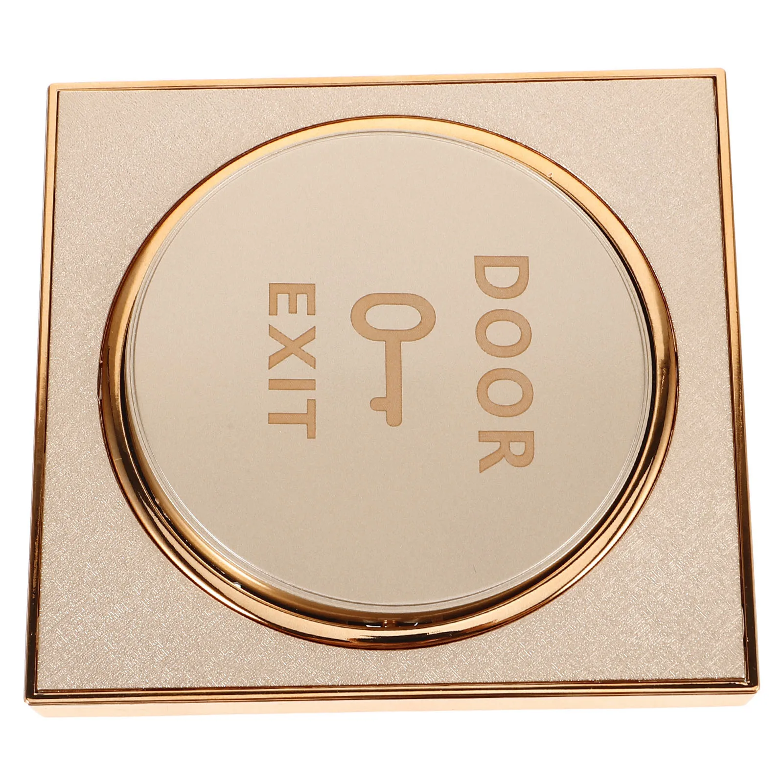 Push to Exit Button Door Access Control Switch Panel One Piece Bracket Grid Design Doorbell Wall Plate Cover Exit Button