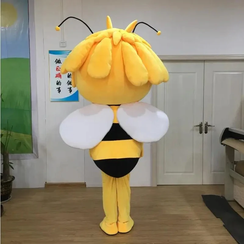 Character Maya Bee Mascot Costume Adult Cartoon Character Cosplay Outfit Suit Insect Theme Advertising Performance Props