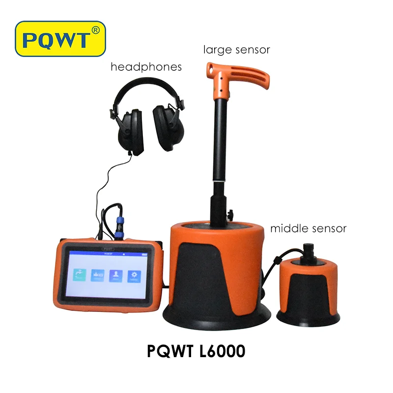 PQWT-L6000 Acoustic Leakage Inspection Device Outdoor Underground Pipeline Water Leak Detector