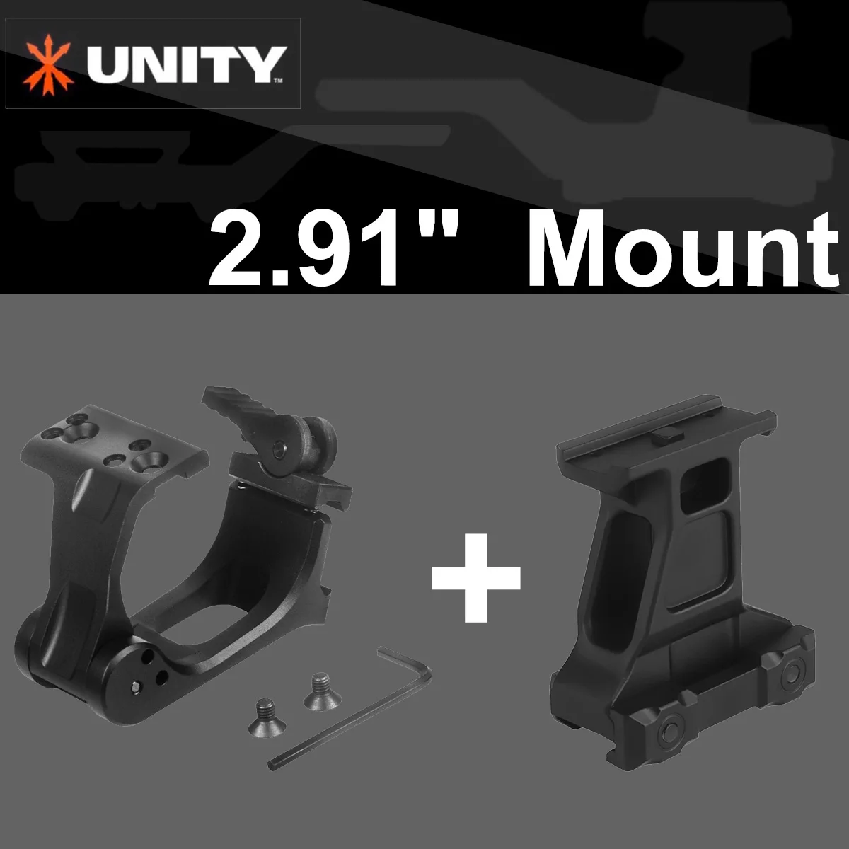

Tactical 2.91" UNITY FAST FTC G-GBRS H-Hydra Mount Lever Optical Height Mounts Riser Scope T01 T02 Red Dot PEQ-15 Riser Mount