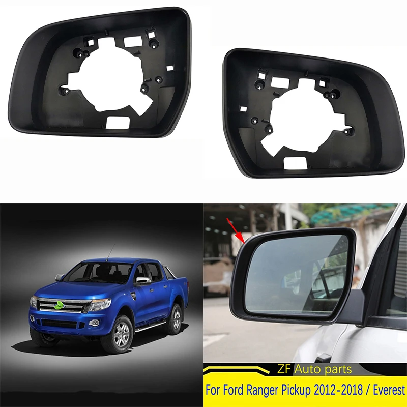 Car Exterior Rearview Side Mirror Frame Case  Housing For Ford Ranger Pickup 2012-2018 / Everest 2016 2017 2018 2019 2020