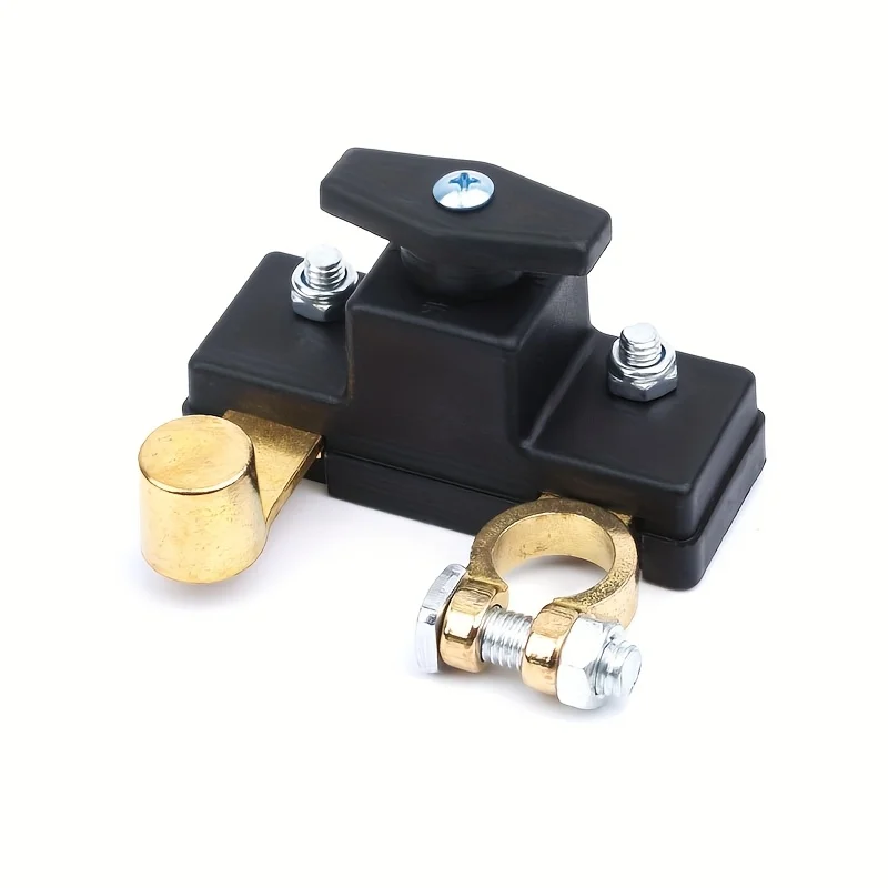 Automobile battery power-off switch, circuit breaker, truck with small main switch, thickened battery terminal, vehicle negative