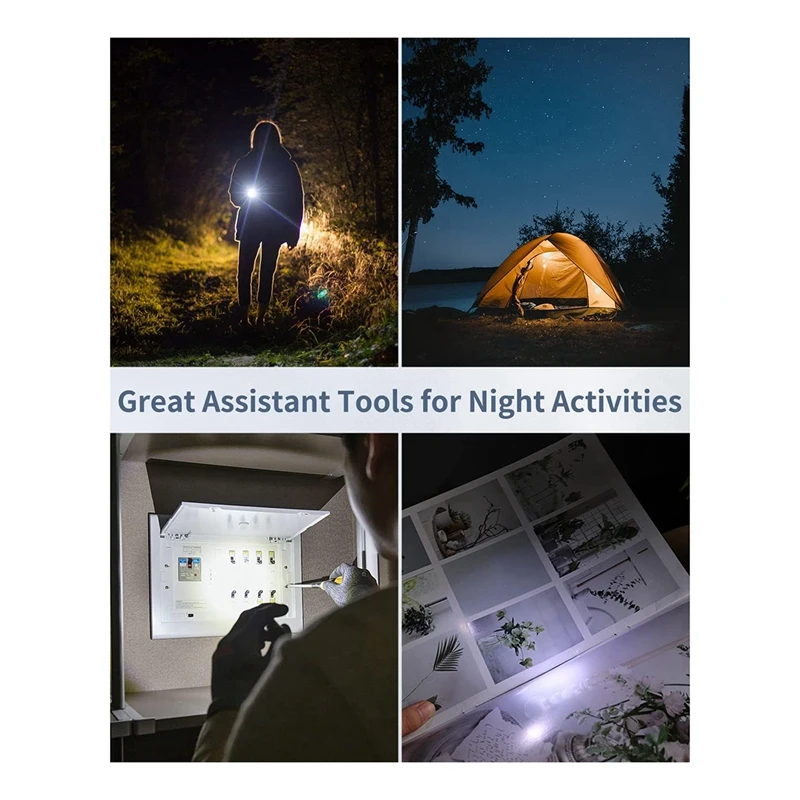 Mini LED Keychain Flashlight 12 Lumen Portable Ultra Bright Light Flat Torch For Outdoor Camping Hiking A 10PCS