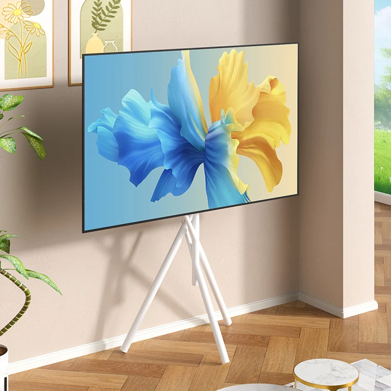 HILLPORT TV Floor Stand Triangular Painting Frame TV Bracket Three-Leg Art TV Mount Suitable for 43-93 Inches Screen YS-SM - view 5