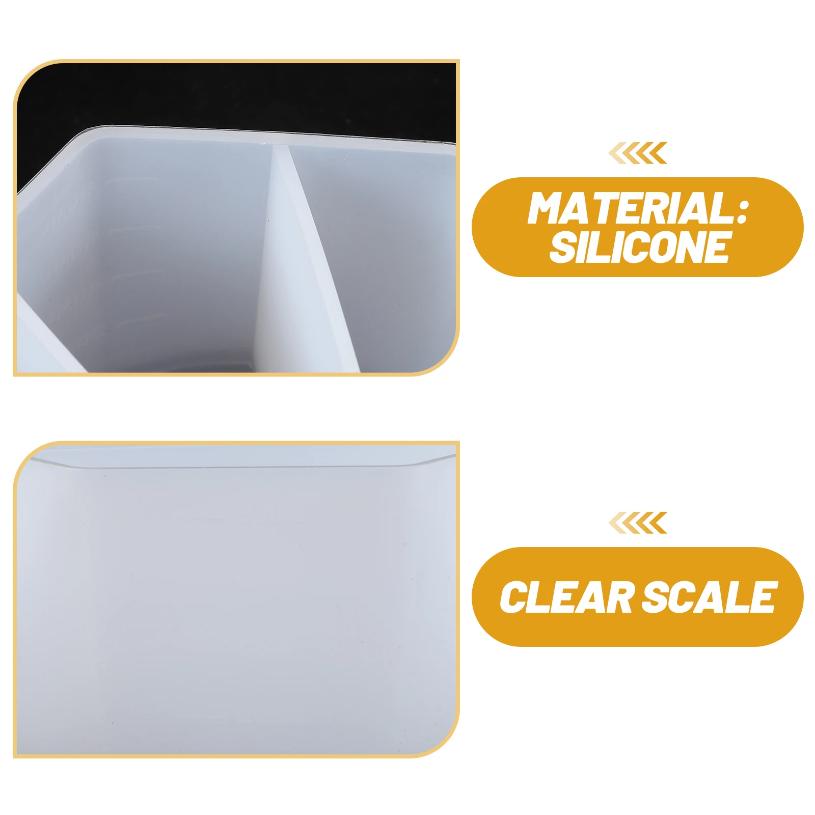 

Glue Adjustment Cup Tools Cavity Split Cups Silica Gel Pour for Painting Divider