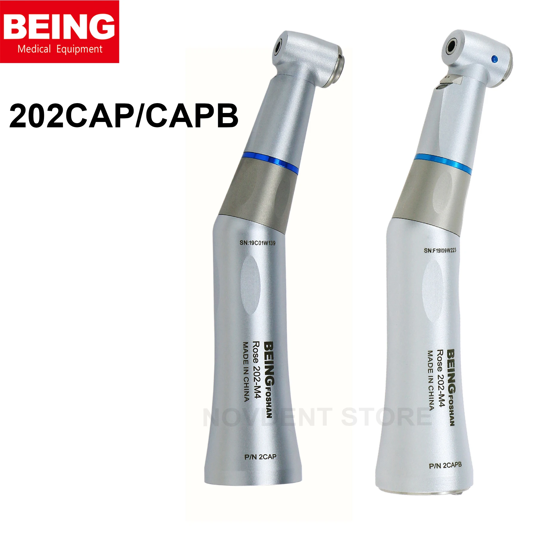 

202CAPB/202CAP Being Dental Low Speed Push button type Contra Angle Handpiece internal spray nozzle ISO E type for KaVo FG burs