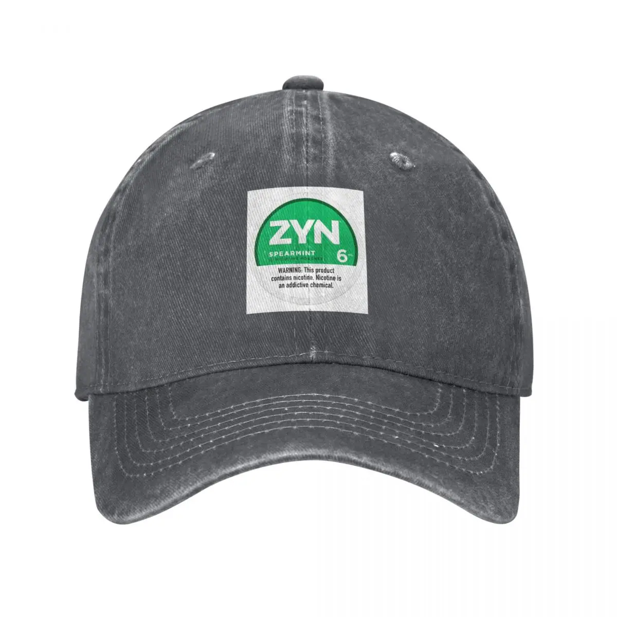 

Zyn Spearmint 15 Nicotine Pouches Baseball Cap Golf Hat Baseball Cap Hat Beach Trucker Hats For Men Women's