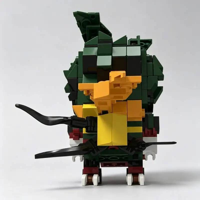 NEW 220PCS Green Masked Fantasy Hero Building Blocks Figure DIY Assembly Toy Creative Display Popular Birthday Gift Collection