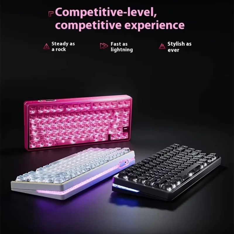 VGN for Neon75 Super Competitive Magnetic Switch Keyboard Tri Mode 8000mAh RGB Hot Swap Adjustable RT for PC Esports Gaming