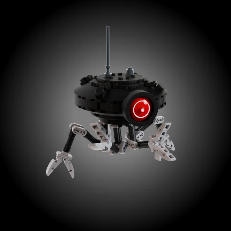 301개 구성 가능한 시커 드로이드 MOC 맞춤형 모듈식 빌딩 블록 브릭 모델 인기 교육용 DIY 소년 축제 장난감 선물