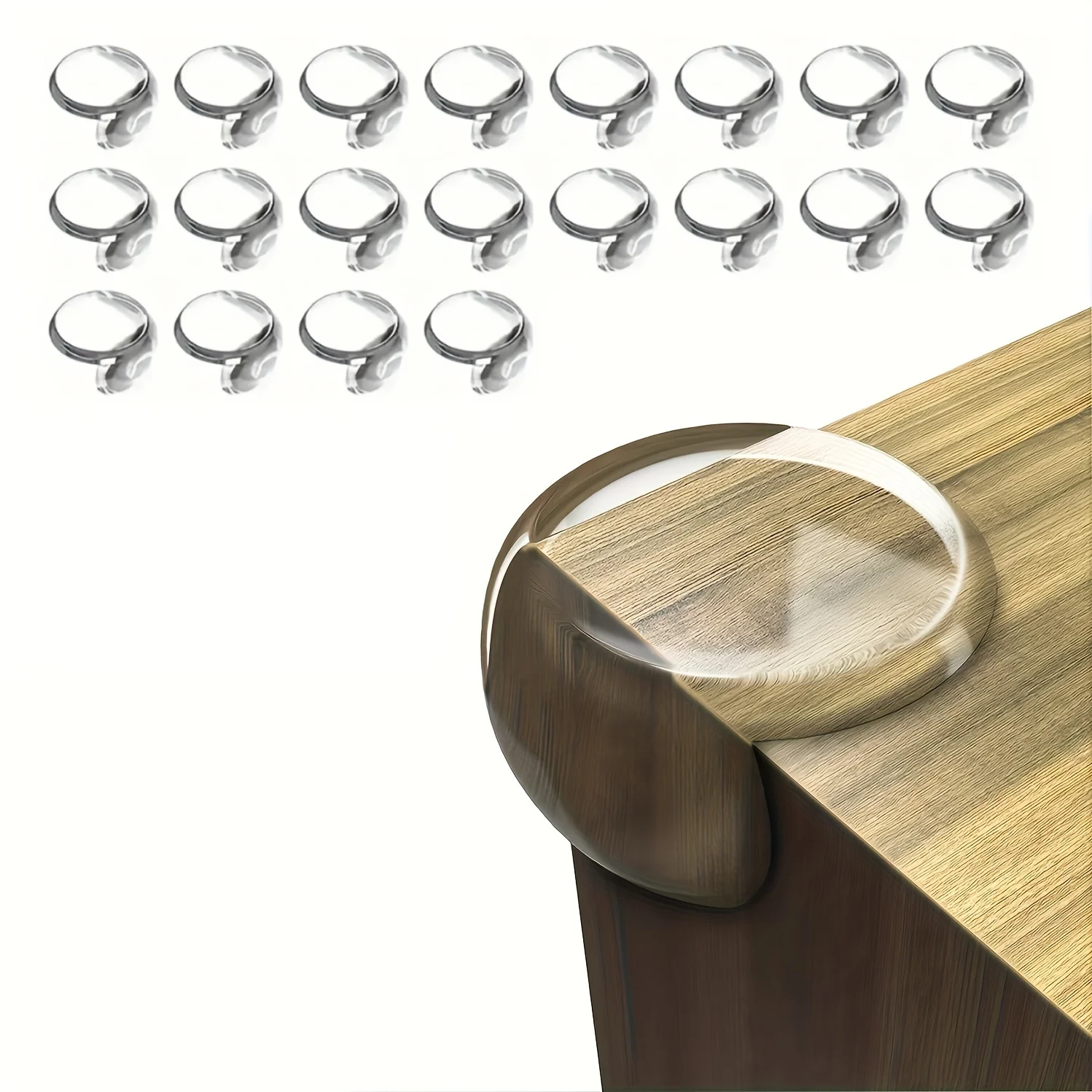 واقي زوايا مضاد للتصادم - واقي حافة أمان شفاف، مناسب لأثاث الأمان والسلالم والأسرة - مناسب لـ