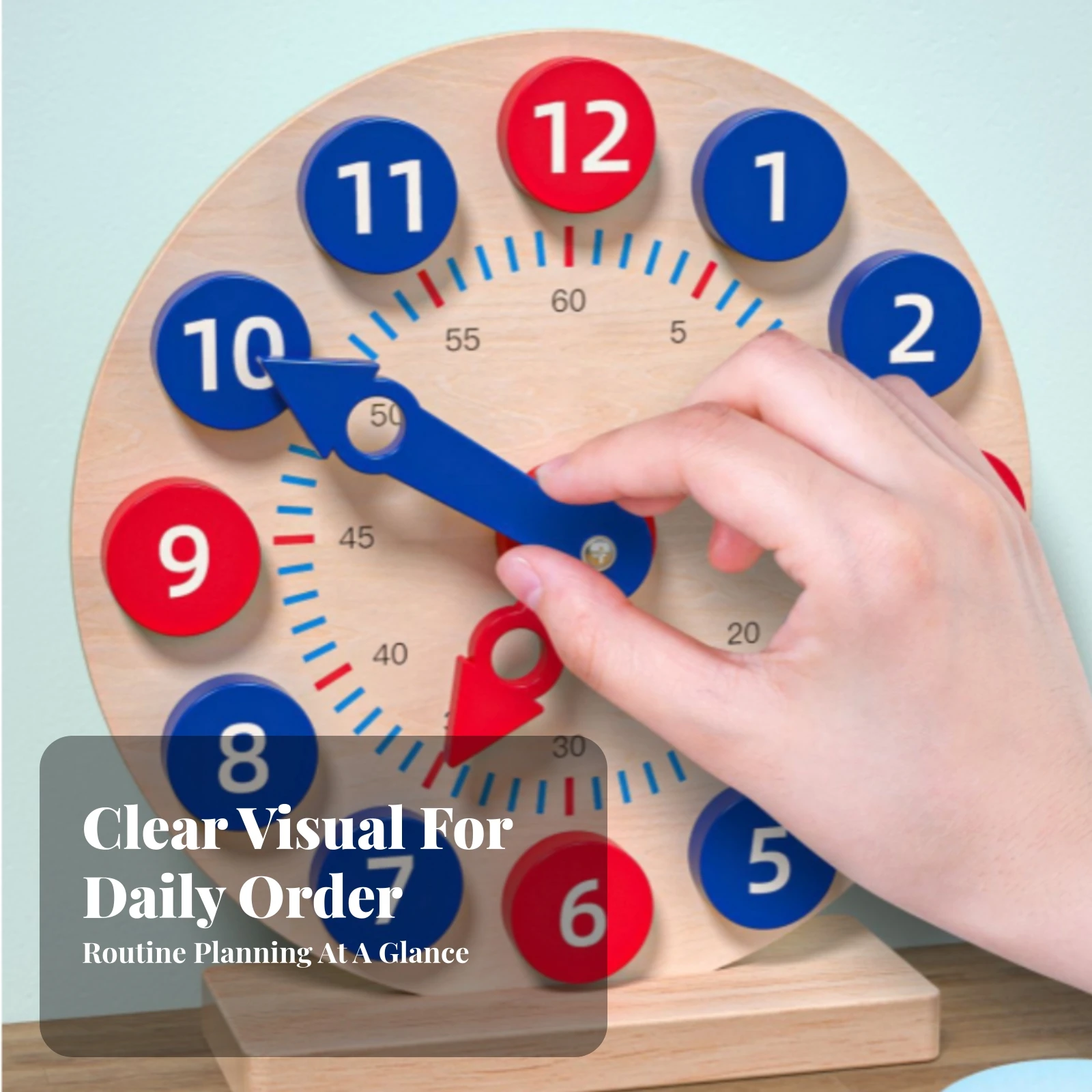learn-to-tell-time-educational-toy-movable-hands-fine-motor-skills-wooden-teaching-clock-wooden-learning-clock-for-children