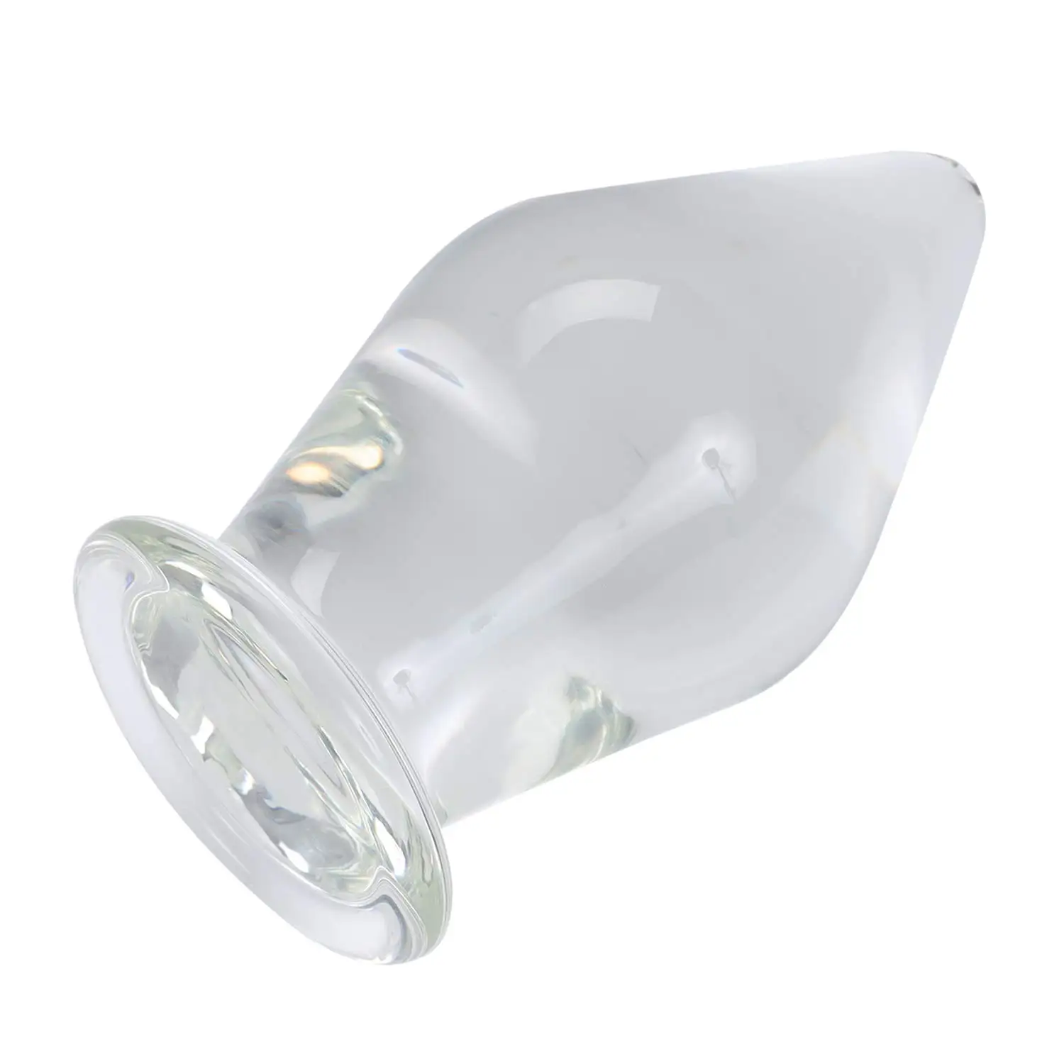 Epichao 큰 머리 유리 엉덩이 플러그 크리스탈 플러그 부랑자 플러그 폭탄 플러그 트레이너 확장 훈련 섹스 토이 (XL)