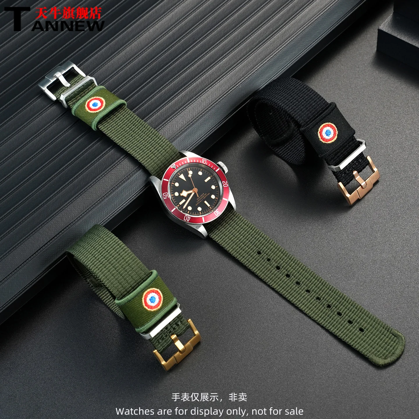 Цельный нейлоновый ремешок для часов Tudor Black Bay Red Flower Pelagos, дышащий потозащитный спортивный ремешок для часов для мужчин, 22 мм