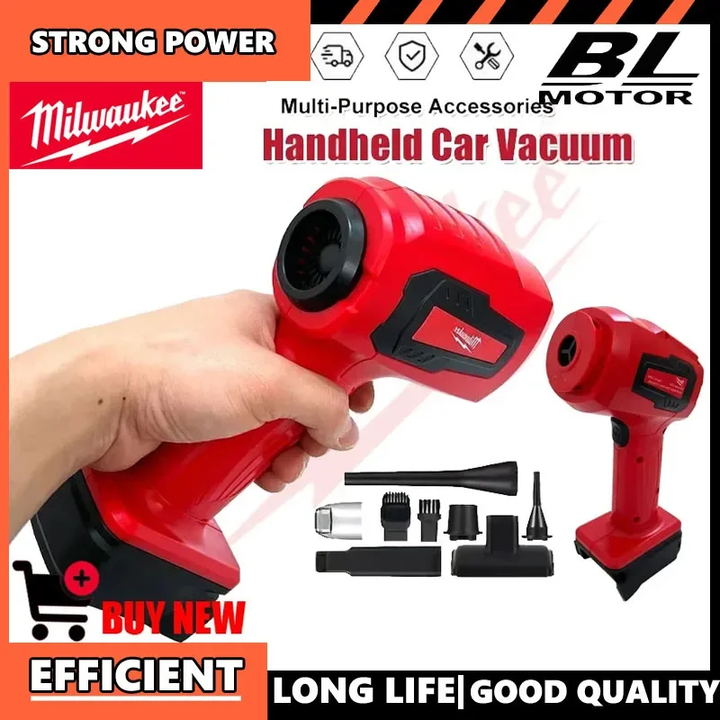 

Портативный аккумуляторный ручной пылесос Milwaukee 3-в-1, 120 Вт, для дома и автомобиля, с литий-ионным аккумулятором