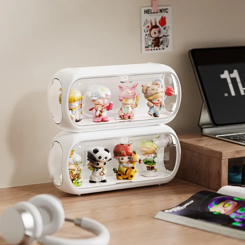 

Multi-layer Dust-proof Blind Box Storage Display Stand Figurine, Doll Model Transparent Blind Box Display Box