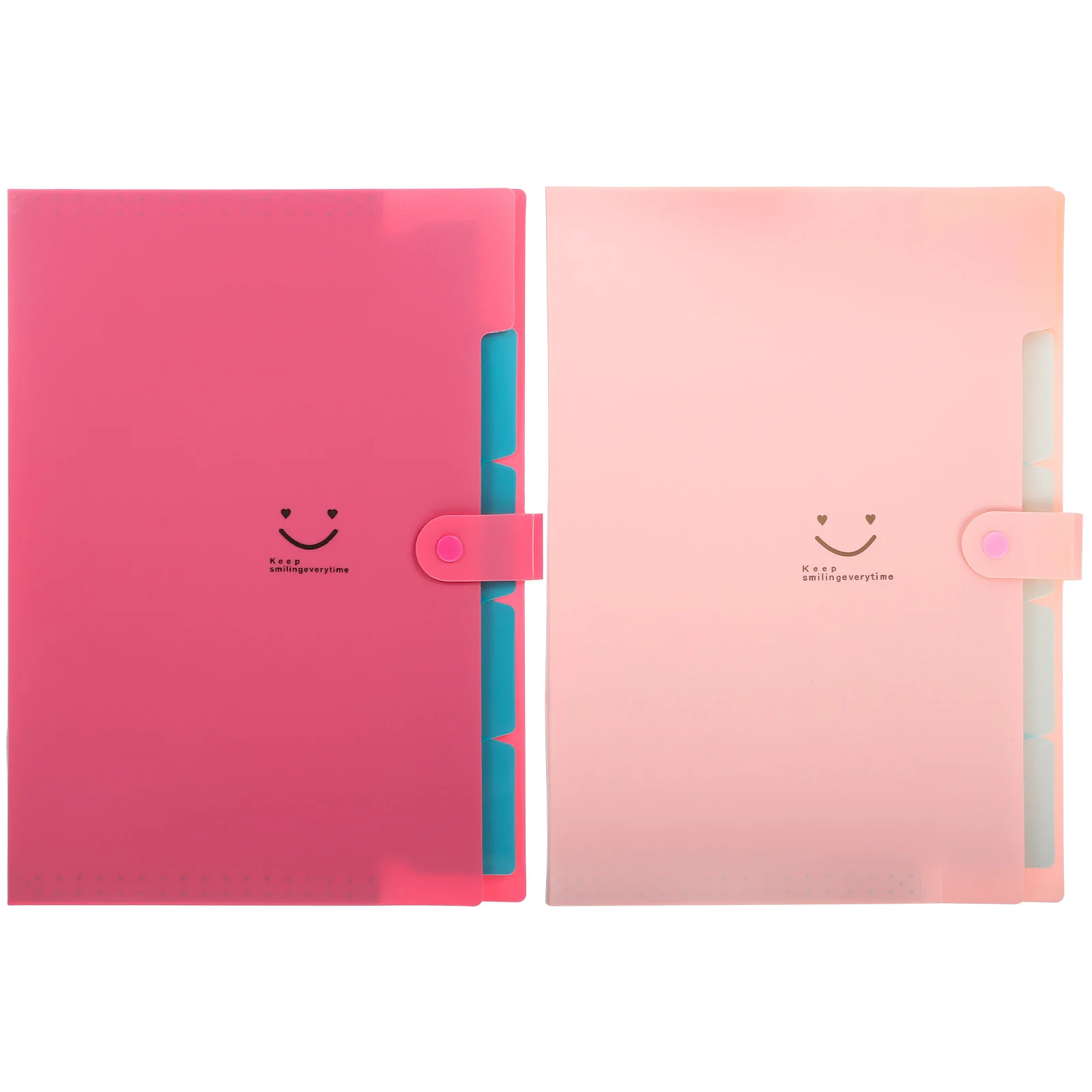 2pcs A4 Expanding File Folder Organizer Portable Multi-Layer Document Storage For Office Home Filing Accordion File Folders