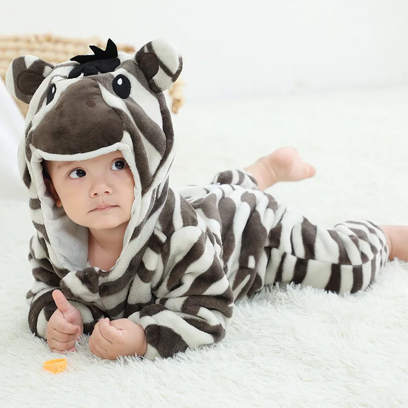 

Animal King Lion Costume Baby Boys Infant Toddler Winter Pajamas Jumpsuit Onesies Flannel Birthday Fancy Dress