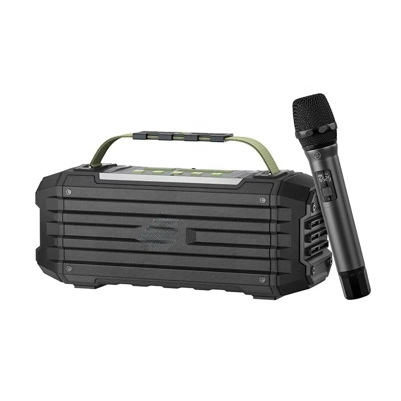 

K50 high power Dj bass professional active outdoor karaoke speaker with microphone karaoke set