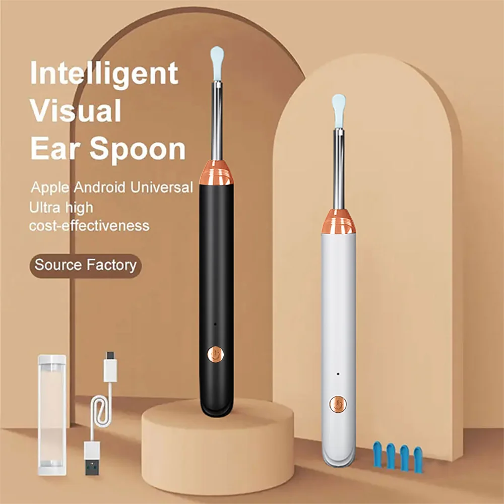 Smart Visual Ear Cleaner Wireless WiFi Ear Pick Otoscope Camera Borescope Luminous Ear Wax Health Care Ear Cleaner Kit
