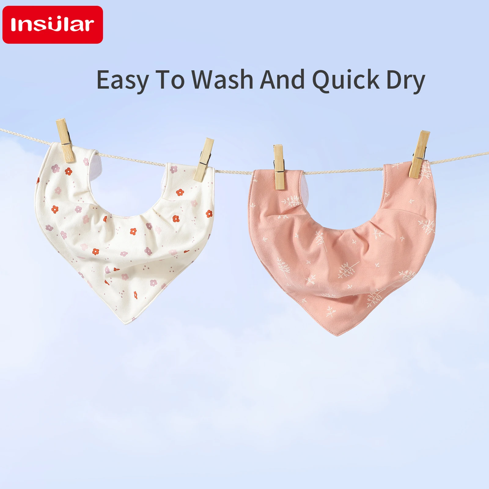 

Baby Bib bib Pure Cotton Muslin Baby Bibs Triangle Saliva Towels Waterproof Stain-Resistant Set Four Layers Gauze Breathable