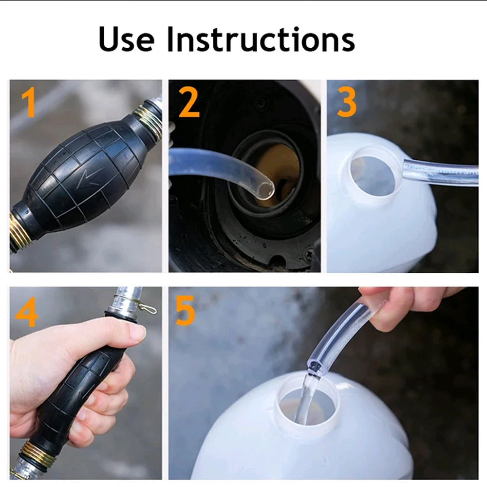 Auto Manual Gas Oil Pump Car Fuel Pump Hand Straw Pump Durable For Liquid Gasoline Tuning Fuel Gasoline Diesel Pump